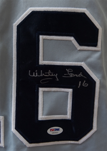 Whitey Ford Autographed New York Yankees Style Jersey