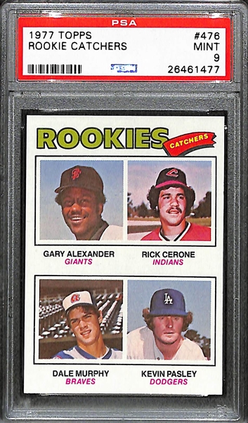 1977 Topps Dale Murphy Rookie Card Graded PSA 9 Mint (RARE High Grade!)