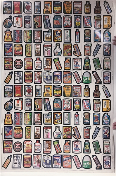 1979 Wacky Packages Series One Uncut Sheet 
