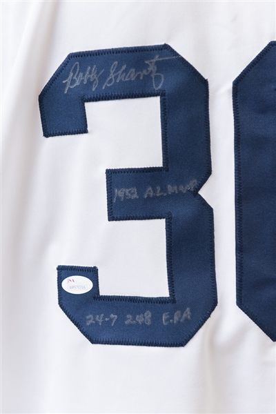Bobby Shantz Signed Philadelphia A's Style Jersey (JSA COA)