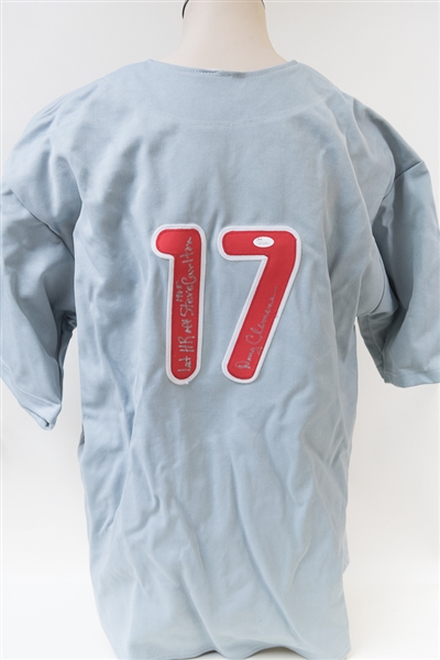 Doug Clemens Signed Phillies 1960s Style Jersey (JSA COA)