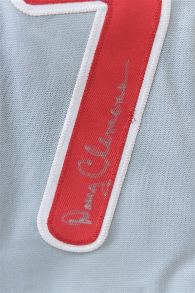 Doug Clemens Signed Phillies 1960s Style Jersey (JSA COA)