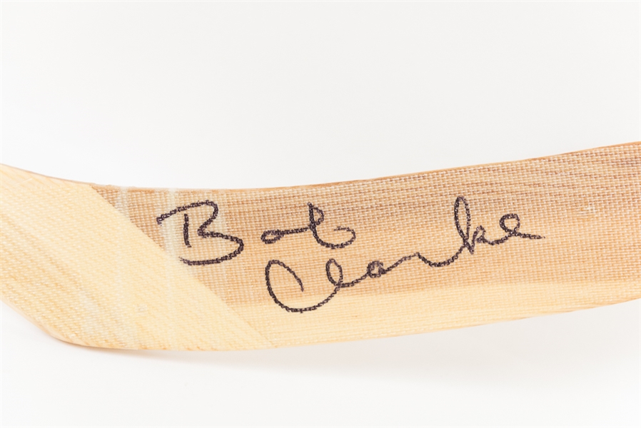 RARE Bobby Clarke Signed 1970s Style Sherwood Hockey Stick (HOFer)