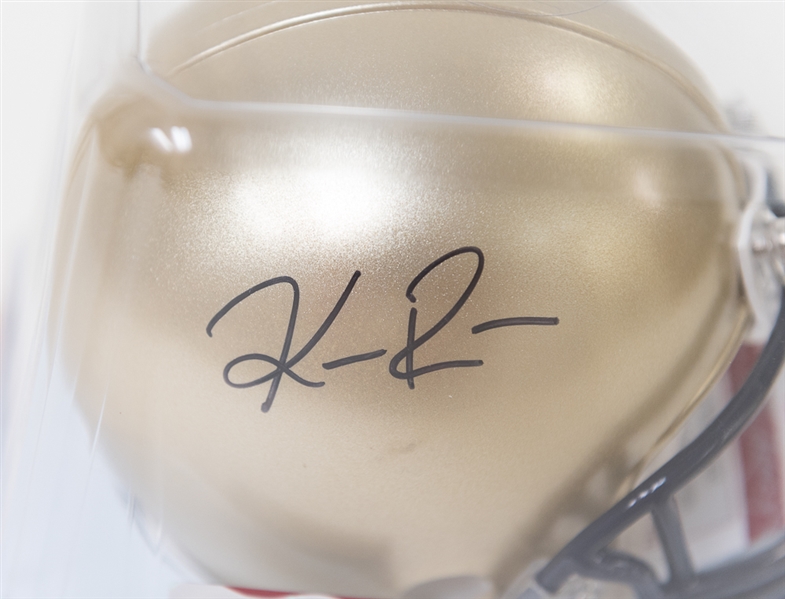 Keenan Reynold Signed Navy Midshipmen Mini Helmet - JSA