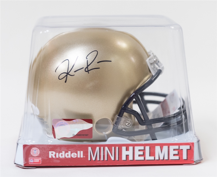 Keenan Reynold Signed Navy Midshipmen Mini Helmet - JSA