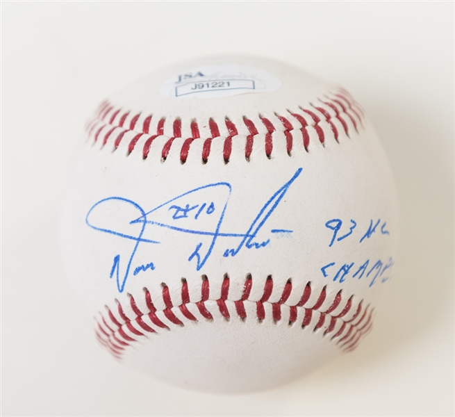  Darren Daulton Autographed Memorabilia Lot