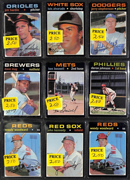 Lot of 300+ Assorted 1971 Topps Baseball Cards w. Tom Seaver