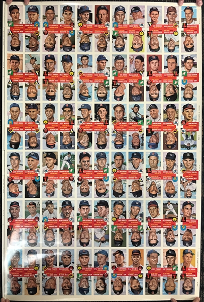 Lot of 3 - Uncut Sheets of 1991 Topps 1953 Archives Set