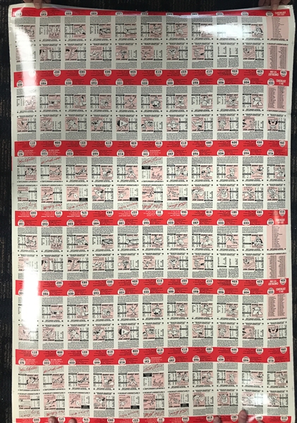 Lot of 3 - Uncut Sheets of 1991 Topps 1953 Archives Set