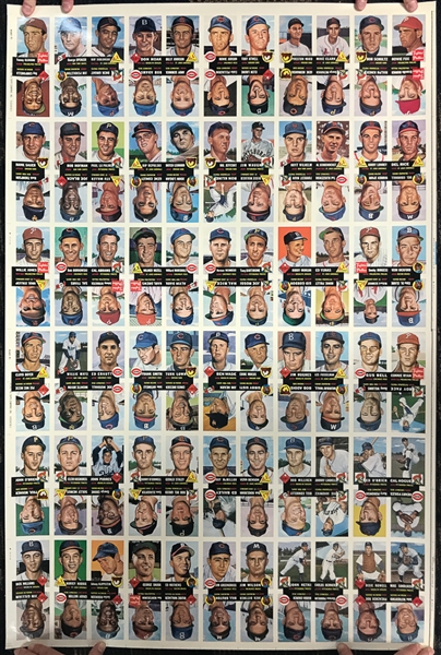 Lot of 3 - Uncut Sheets of 1991 Topps 1953 Archives Set