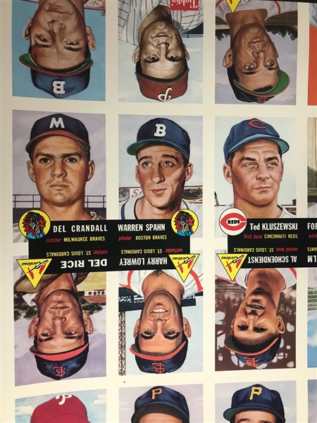 Lot of 3 - Uncut Sheets of 1991 Topps 1953 Archives Set