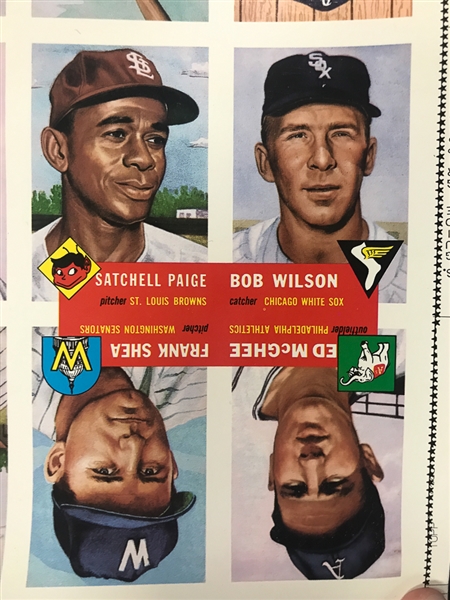 Lot of 3 - Uncut Sheets of 1991 Topps 1953 Archives Set