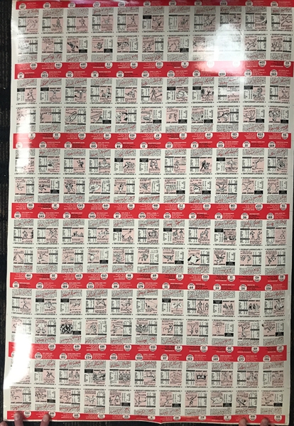 Lot of 3 - Uncut Sheets of 1991 Topps 1953 Archives Set