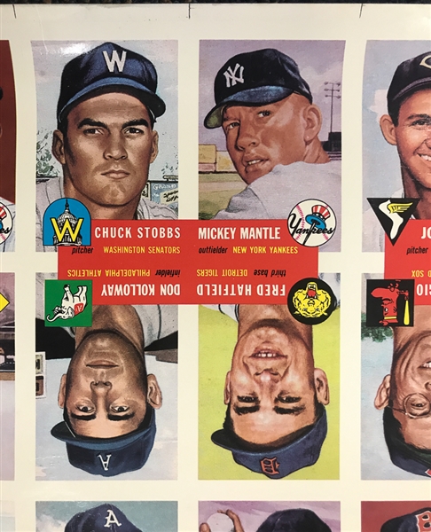 Lot of 3 - Uncut Sheets of 1991 Topps 1953 Archives Set