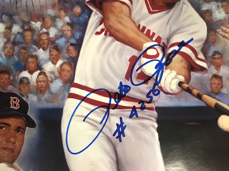 Pete Rose Signed 3000 Hit Club Poster (JSA COA) - Also Signed By the Artist (approx. 25 x 37)