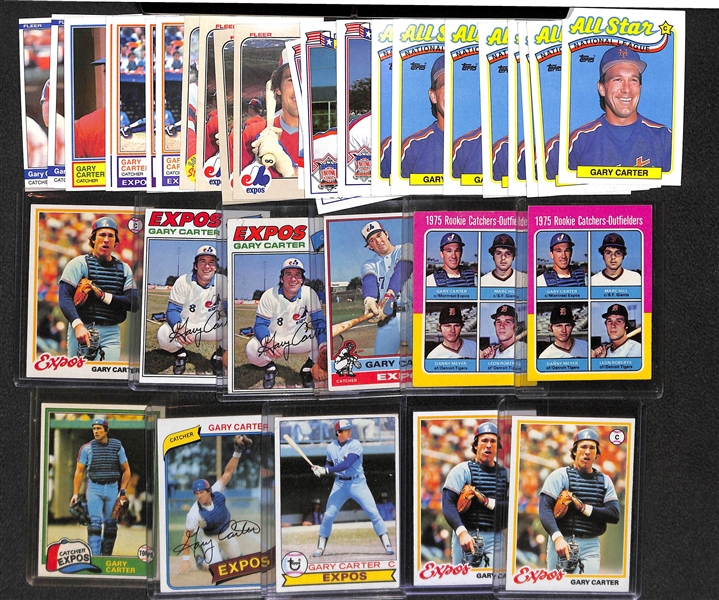 Lot of (35) Gary Carter Cards, Inc. (2) Rookies