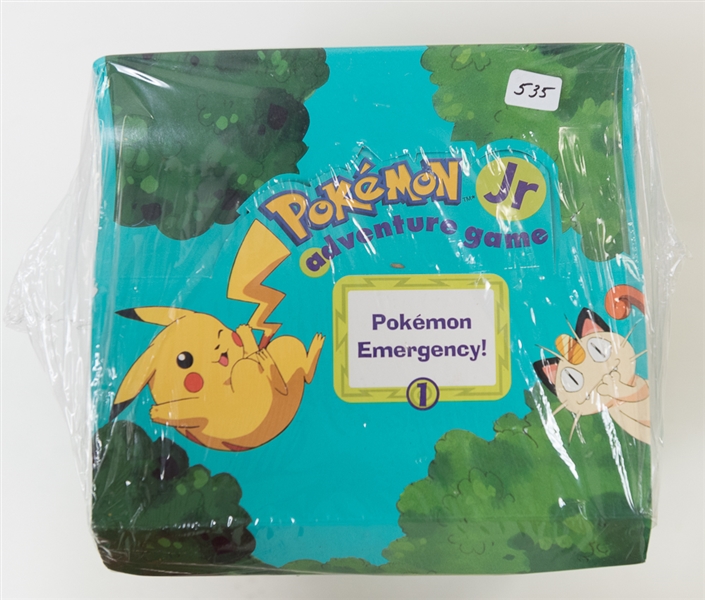 1999 Pokemon Jr. Adventure Game Sealed Display Box - Containing 8 Game Sets
