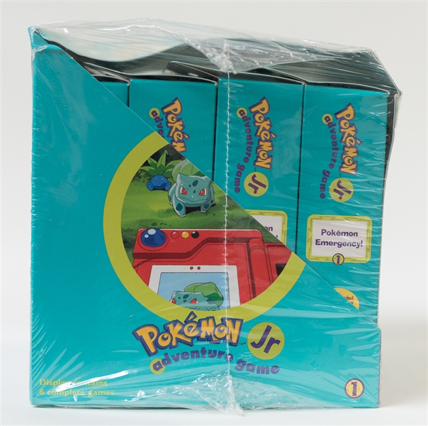 1999 Pokemon Jr. Adventure Game Sealed Display Box - Containing 8 Game Sets