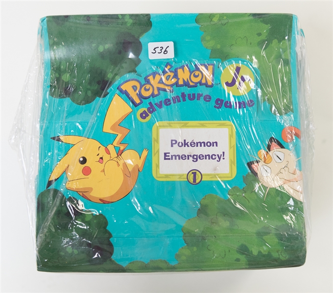 1999 Pokemon Jr. Adventure Game Sealed Display Box - Containing 8 Game Sets