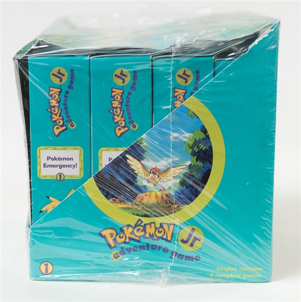 1999 Pokemon Jr. Adventure Game Sealed Display Box - Containing 8 Game Sets