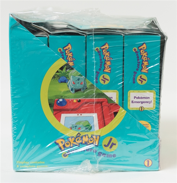 1999 Pokemon Jr. Adventure Game Sealed Display Box - Containing 8 Game Sets