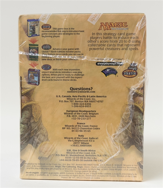 Sealed 2000 Magic the Gathering Display Box - w. 6 Sealed Game Sets Included