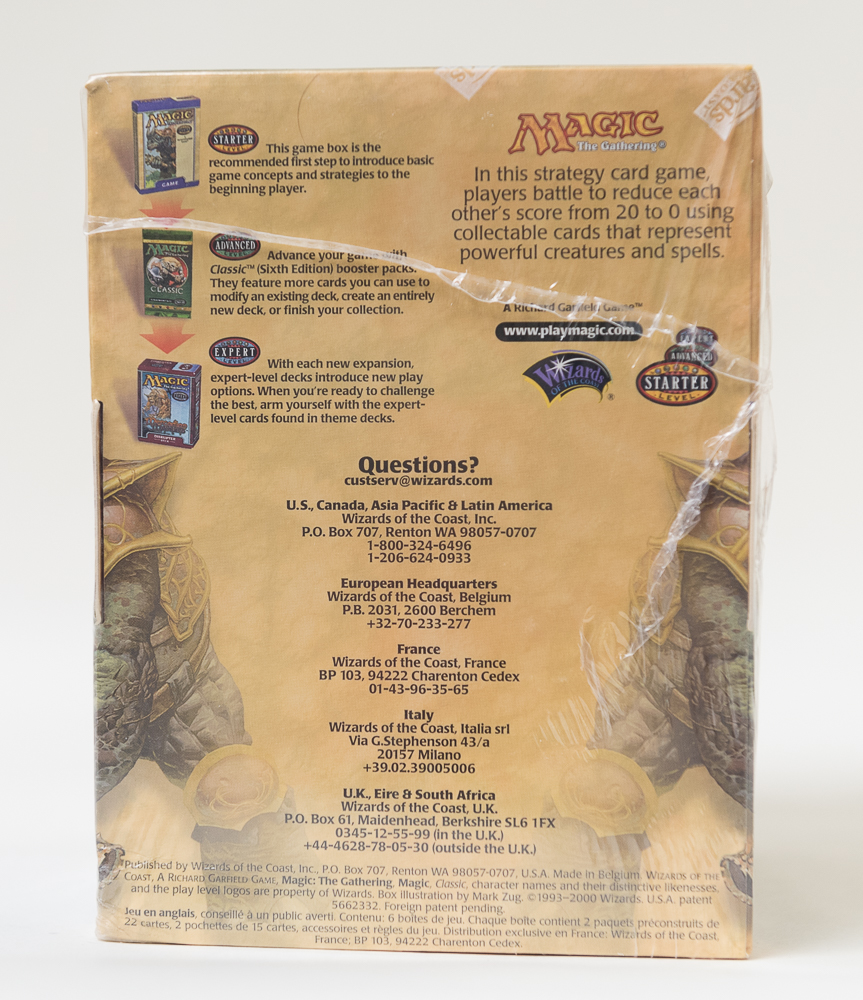 Lot Detail Sealed 2000 Magic the Gathering Display Box w. 6 Sealed