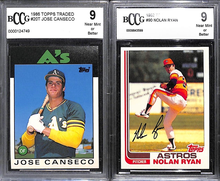 Lot of (23) Graded Baseball Cards w/ 1989 UD Griffey Jr, 2013 Bowman Chrome Carlos Correa, +