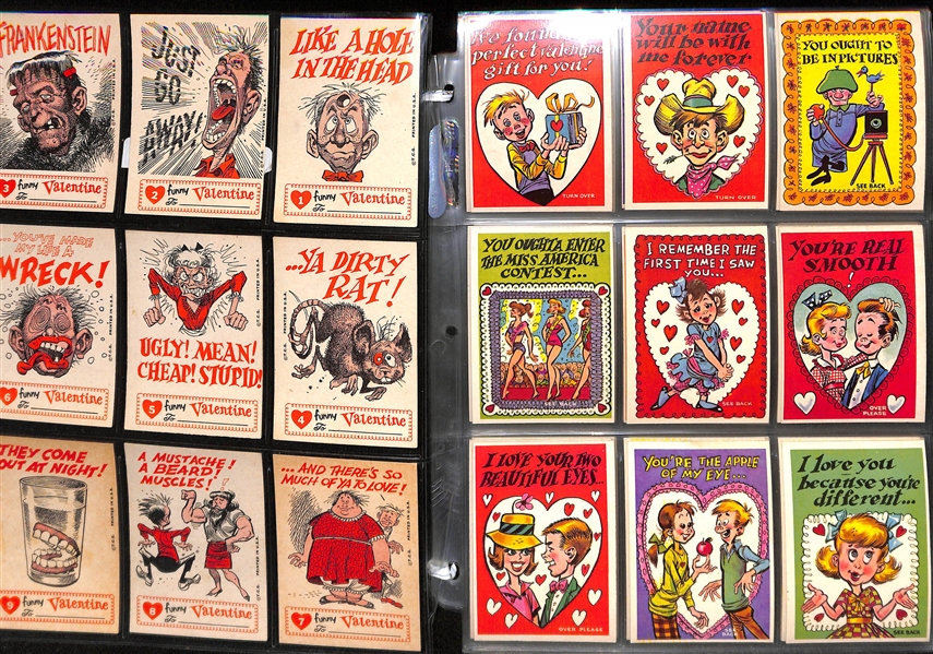1959 Topps Funny Valentine Set and 1961 Donruss Idiot Card Set