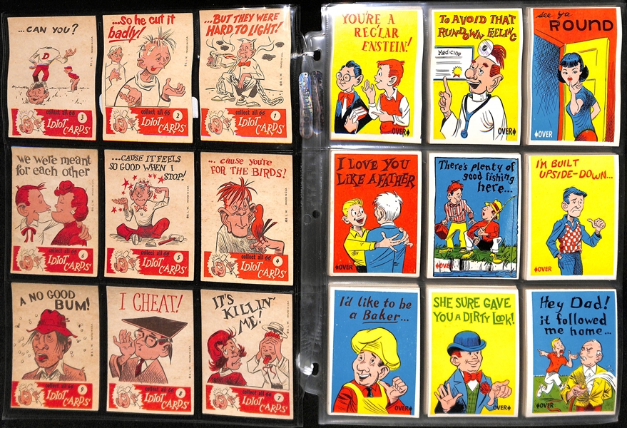 1959 Topps Funny Valentine Set and 1961 Donruss Idiot Card Set