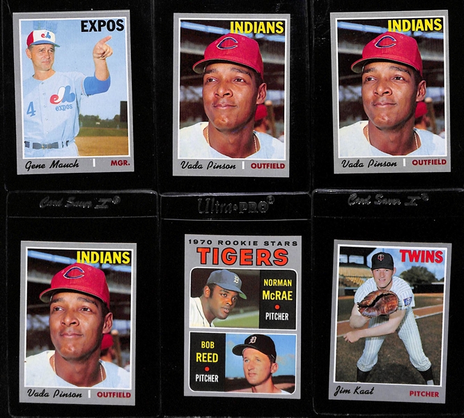 High-Grade 1970 Topps Baseball Card Lot (298 Cards From Vending Boxes - Many Ready to Grade)