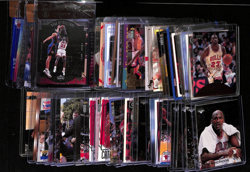 Huge Lot of (50) Michael Jordan Cards (Including Inserts and 10 graded cards)