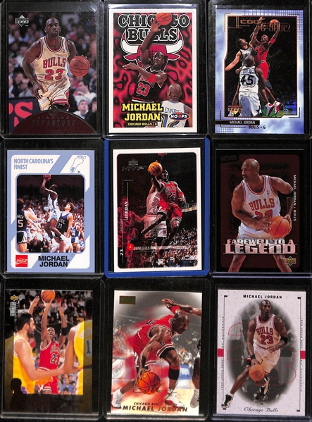 Huge Lot of (50) Michael Jordan Cards (Including Inserts and 10 graded cards)