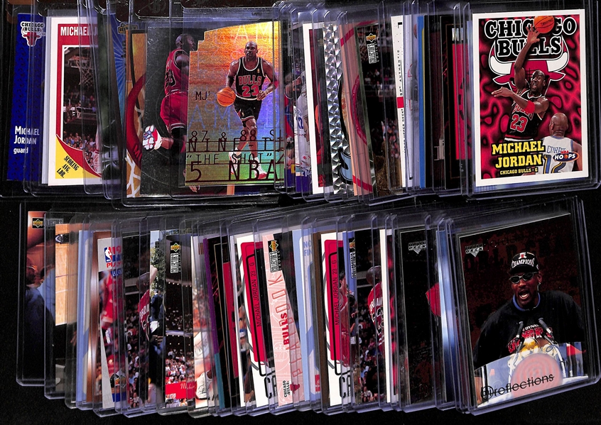 Huge Lot of (50) Michael Jordan Cards (Including Inserts and 10 graded cards)