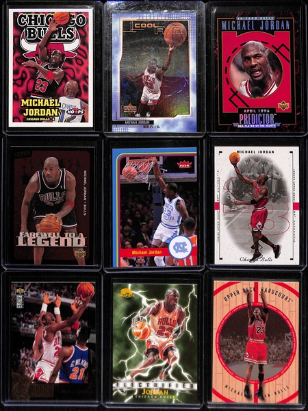 Huge Lot of (50) Michael Jordan Cards (Including Inserts and 10 graded cards)