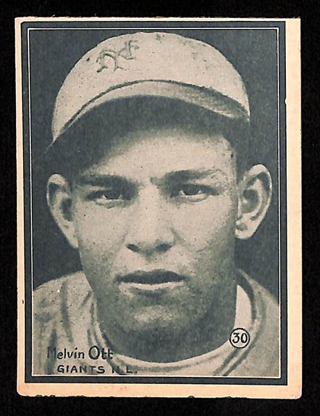 1931 W517 Hall of Famer Lot (Grove, Ott, & Goslin)