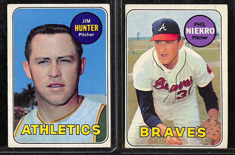 Lot of 275 - 1969 Assorted Topps Baseball Cards w. Yastrzemski AS Card
