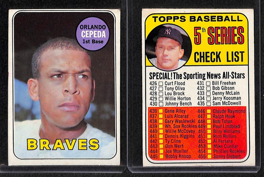 Lot of 275 - 1969 Assorted Topps Baseball Cards w. Yastrzemski AS Card