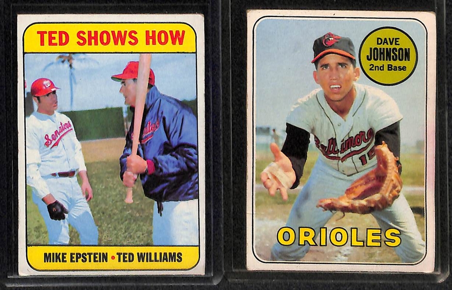 Lot of 275 - 1969 Assorted Topps Baseball Cards w. Yastrzemski AS Card