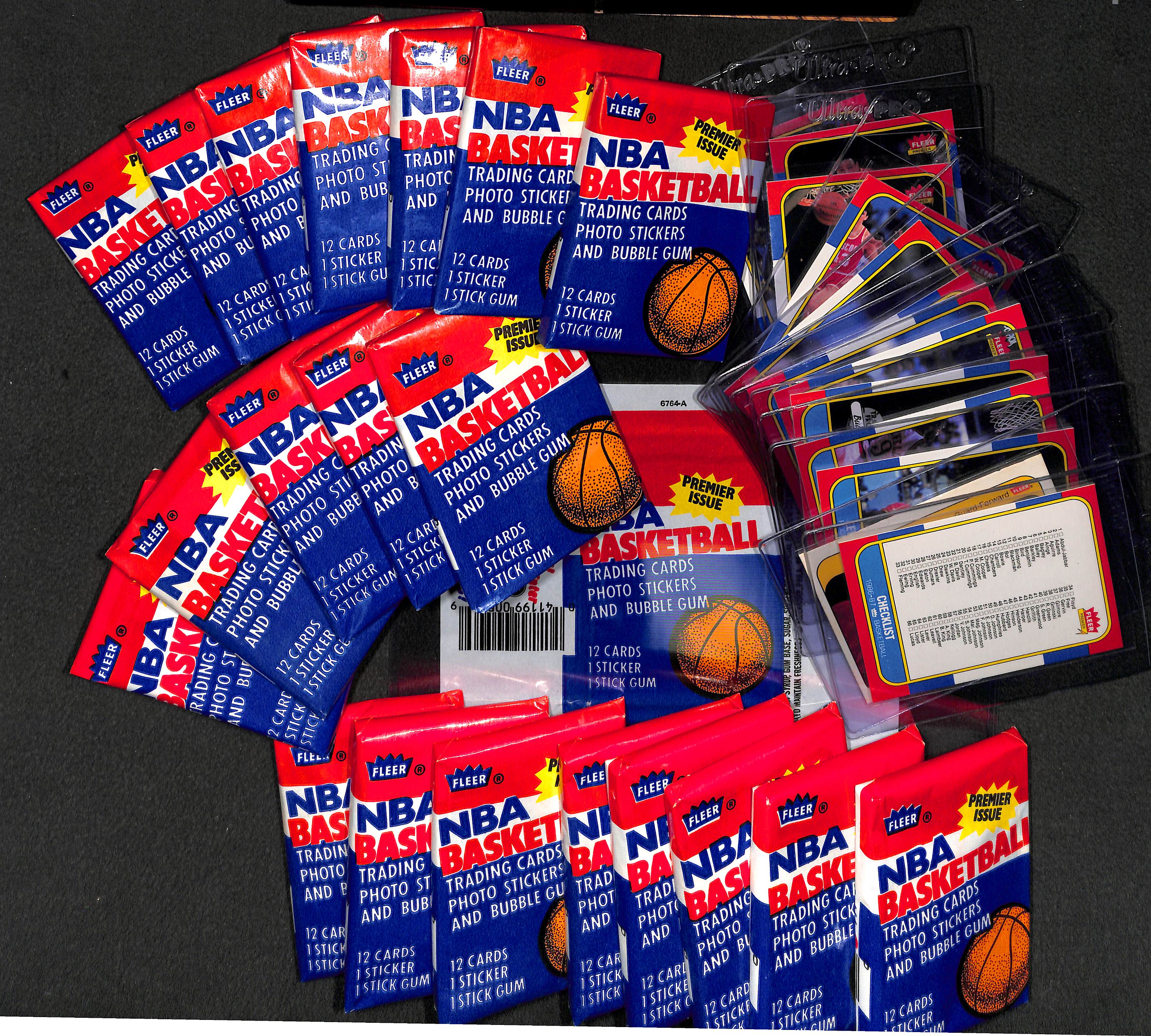 1986 Fleer Basketball Pack - Michael Jordan Possible - Ungraded NBA Trading Card