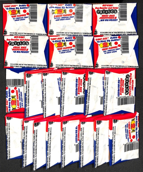 20 Sealed 1986-87 Fleer Basketball Packs With Original Box
