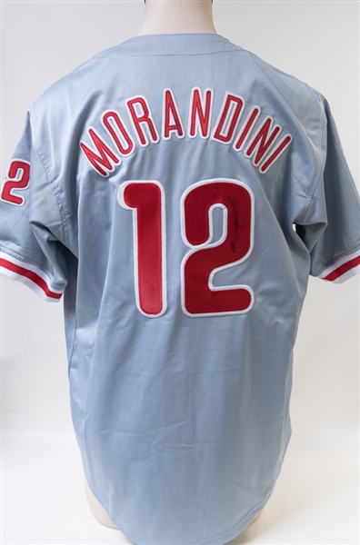 Mickey Morandini Signed Phillies Jersey 
