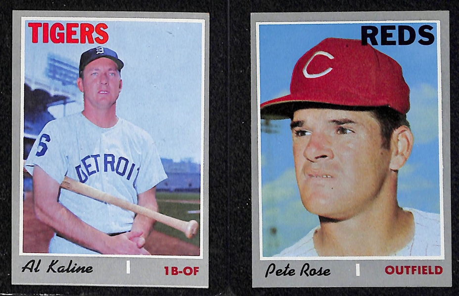 Lot of 350+ 1970s Topps Baseball Cards w. Mays, Bench, & Rose