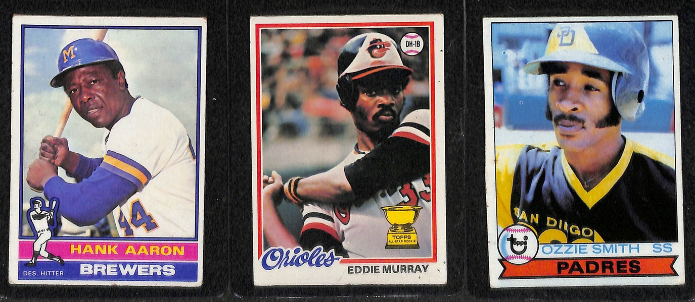 Lot of 600+ Topps Baseball Cards from 1974 - 1979 w. 1975 George Brett Rookie Cards (2)