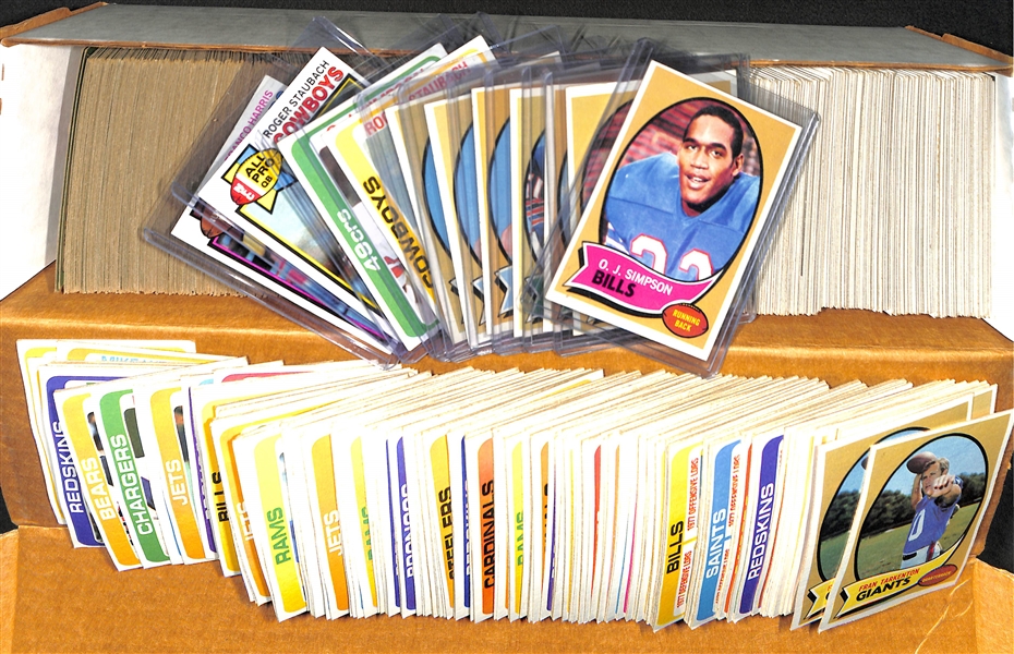 Lot of 700+ Topps Football Cards from 1970, 1978, & 1979 w. 1970 OJ Simpson Rookie Card (2)