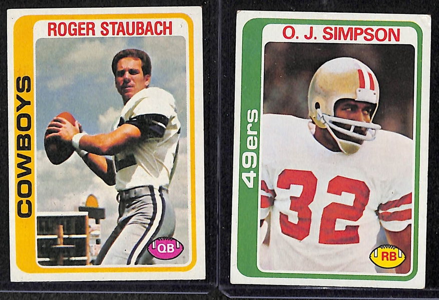 Lot of 700+ Topps Football Cards from 1970, 1978, & 1979 w. 1970 OJ Simpson Rookie Card (2)