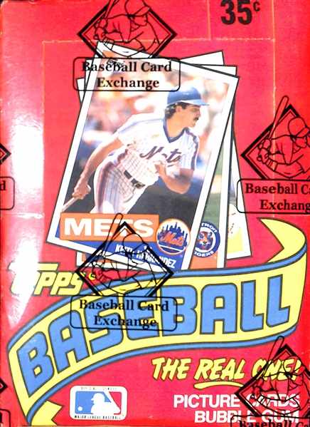 1985 Topps Unopened Wax Box - 36 Packs - BBCE