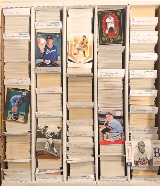 >10,000 Baseball Cards - Many Sets & Partial Sets Inc. Topps Tribute and Fleer Greats! (Local Pickup Only)