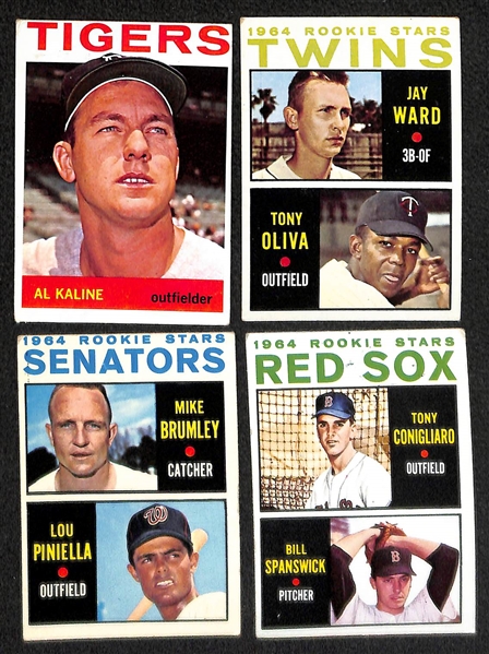 Lot of 410 Different 1964 Topps Baseball Cards w. Willie Stargell & 41 High Numbers