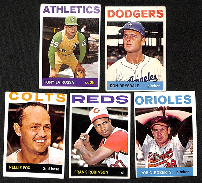 Lot of 410 Different 1964 Topps Baseball Cards w. Willie Stargell & 41 High Numbers